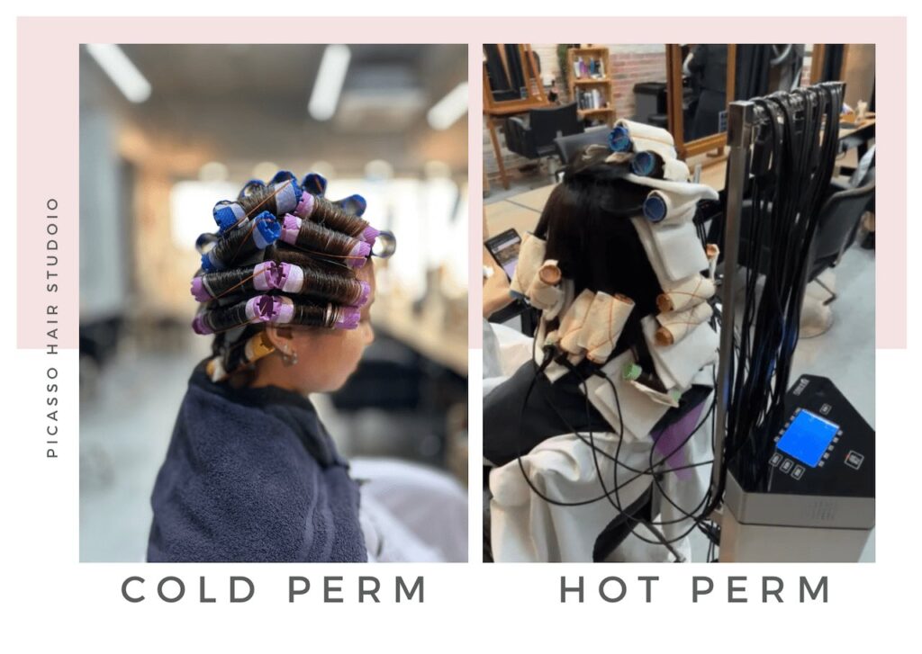 Hot perm and Cold perm pictures