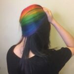 Rainbow colour piccaso hair