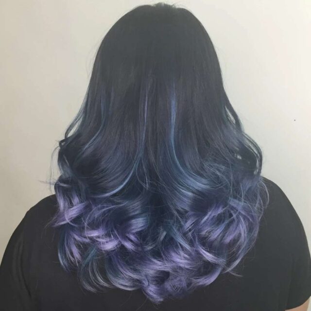 Creative Light Blue Violet Colour Piccaso Hair Studio