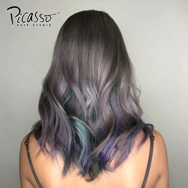 creative split highlight colour piccaso hair studio