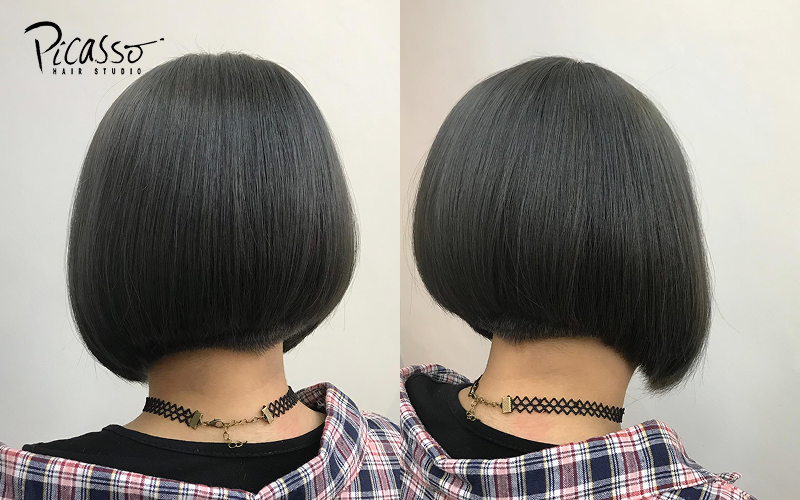 Classic bob haircut, a favorite hairstyle for Singaporean women.