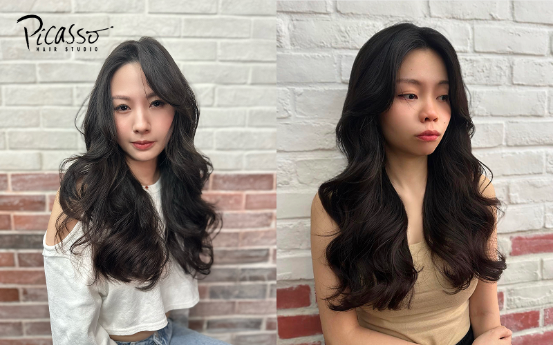 Fairy waves hairstyle for long hair.
